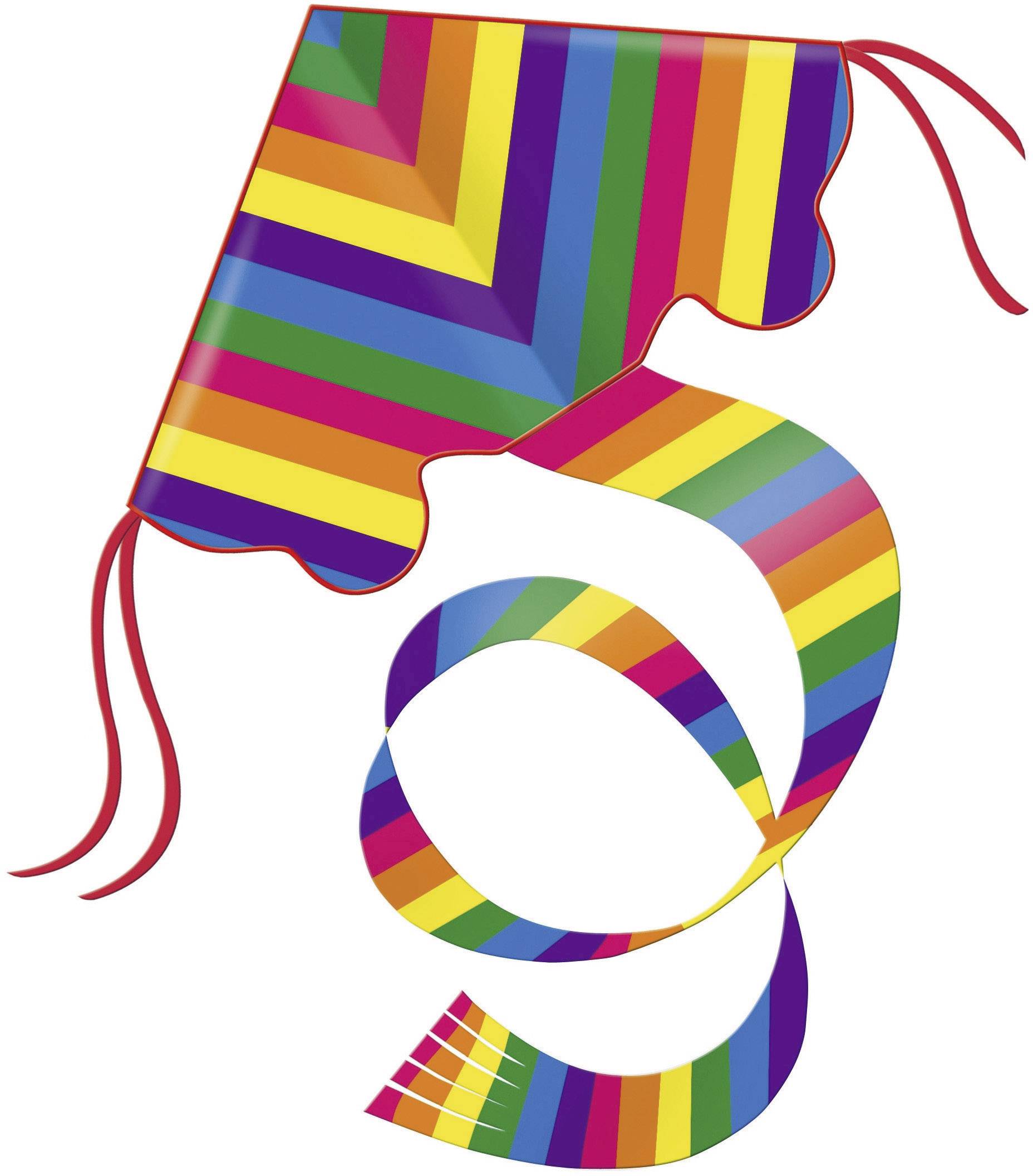 Günther Flugspiele Single line Kite Rainbow Wingspan (details) 970 mm Wind speed range 3 - 6 bft