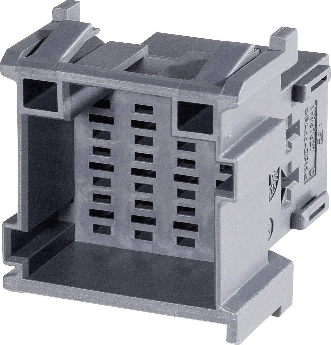TE Connectivity Plug housing J-P-T Total number of pins 12 Contact spacing: 5 mm 1-967627-1