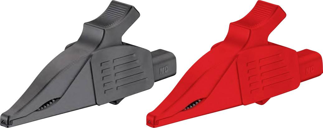 Stäubli XDK 1033 SET Safety terminal set 4 mm jack connector CAT III 1000 V Black, Red