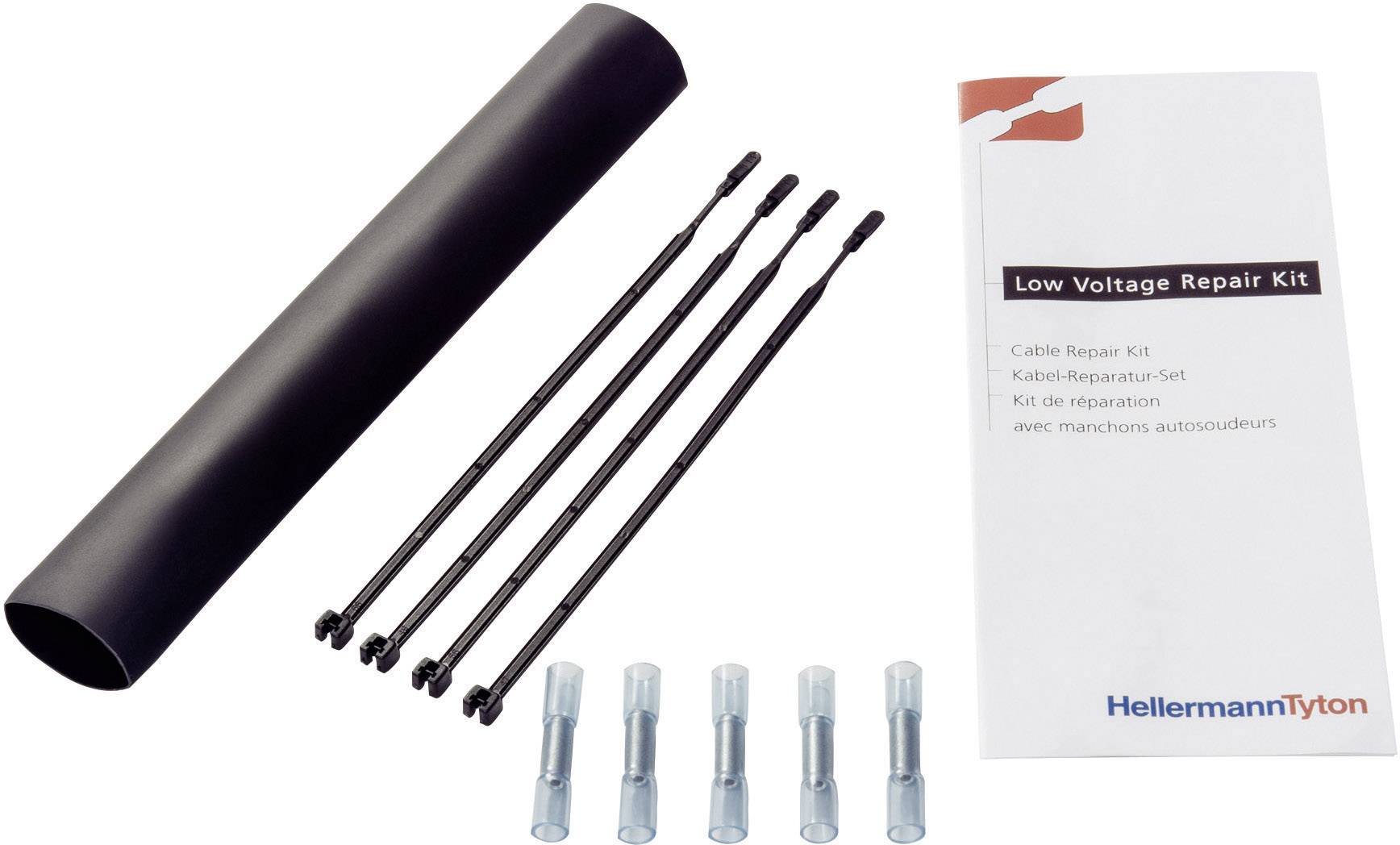 HellermannTyton 380-04004 LVRK-24/6-200-POX-BK Heatshrink w/o screw connectors Cable Ø range: 6 - 24 mm Content: 1 Set