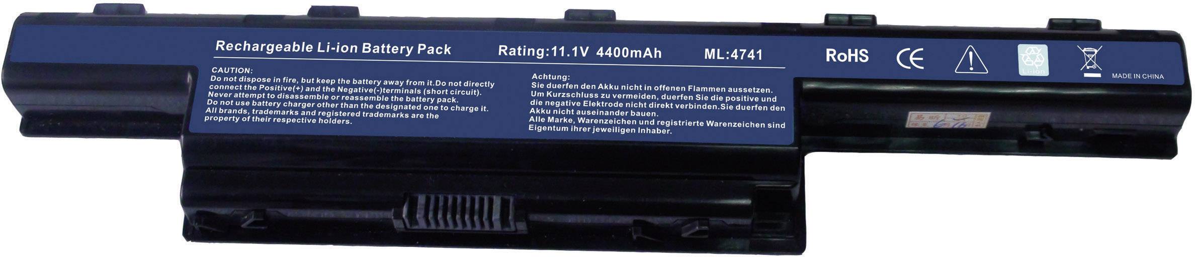 Beltrona Laptop battery 4741 10.8 V 5200 mAh Acer, Gateway