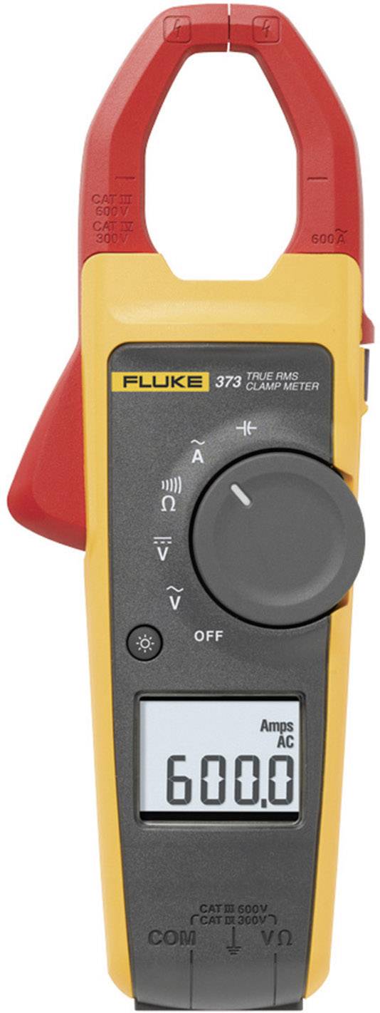 Fluke 373 Clamp meter, Handheld multimeter Digital CAT III 600 V, CAT IV 300 V Display (counts): 6000