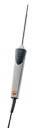 Temperature sensor with long metal probe and handle, suitable for precise measurements in laboratory applications.
