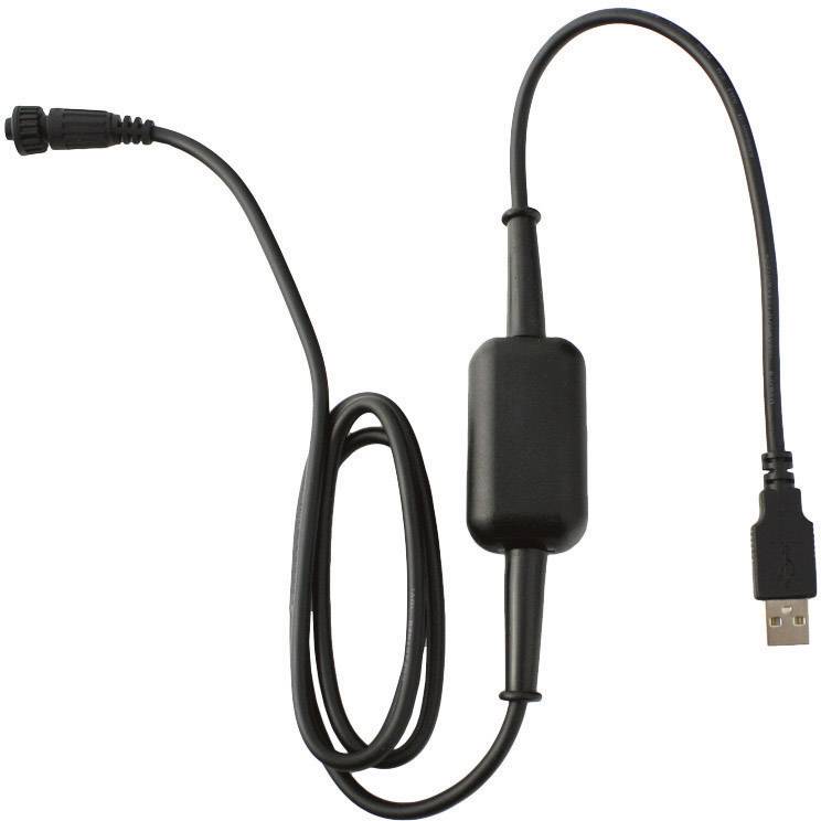 USB cable with integrated adapter and connector, used for data transfer or power supply.
