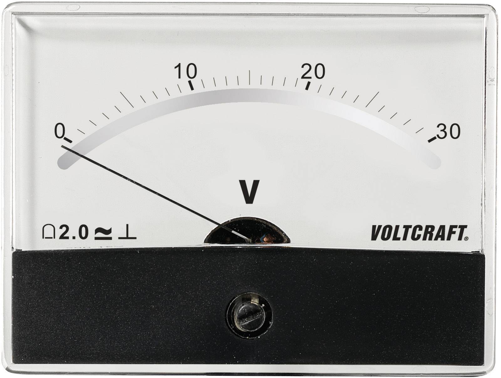 VOLTCRAFT AM-86X65/30V/DC AM-86X65/30V/DC Panel-mounted measuring device AT THE-86 X 65/30 V/DC Moving coil