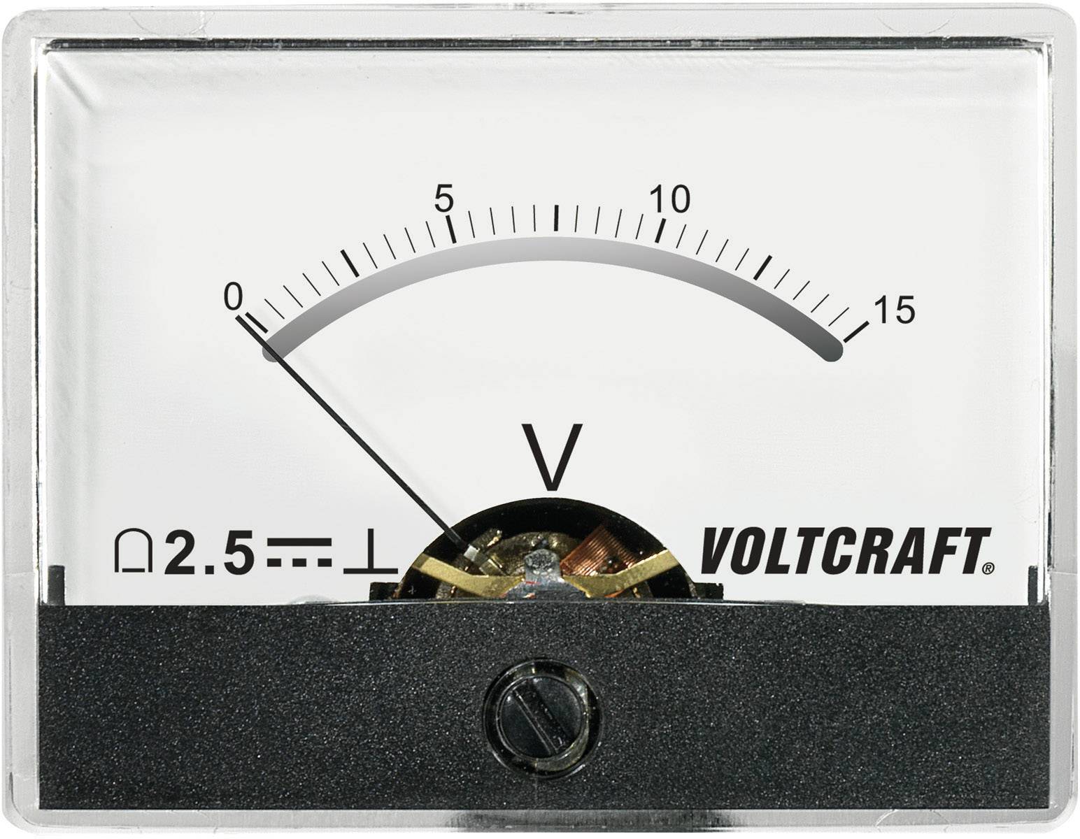 VOLTCRAFT AM-60X46/15V/DC AM-60X46/15V/DC Panel-mounted measuring device AT THE-60 X 46/15 V/DC 15 V Moving coil