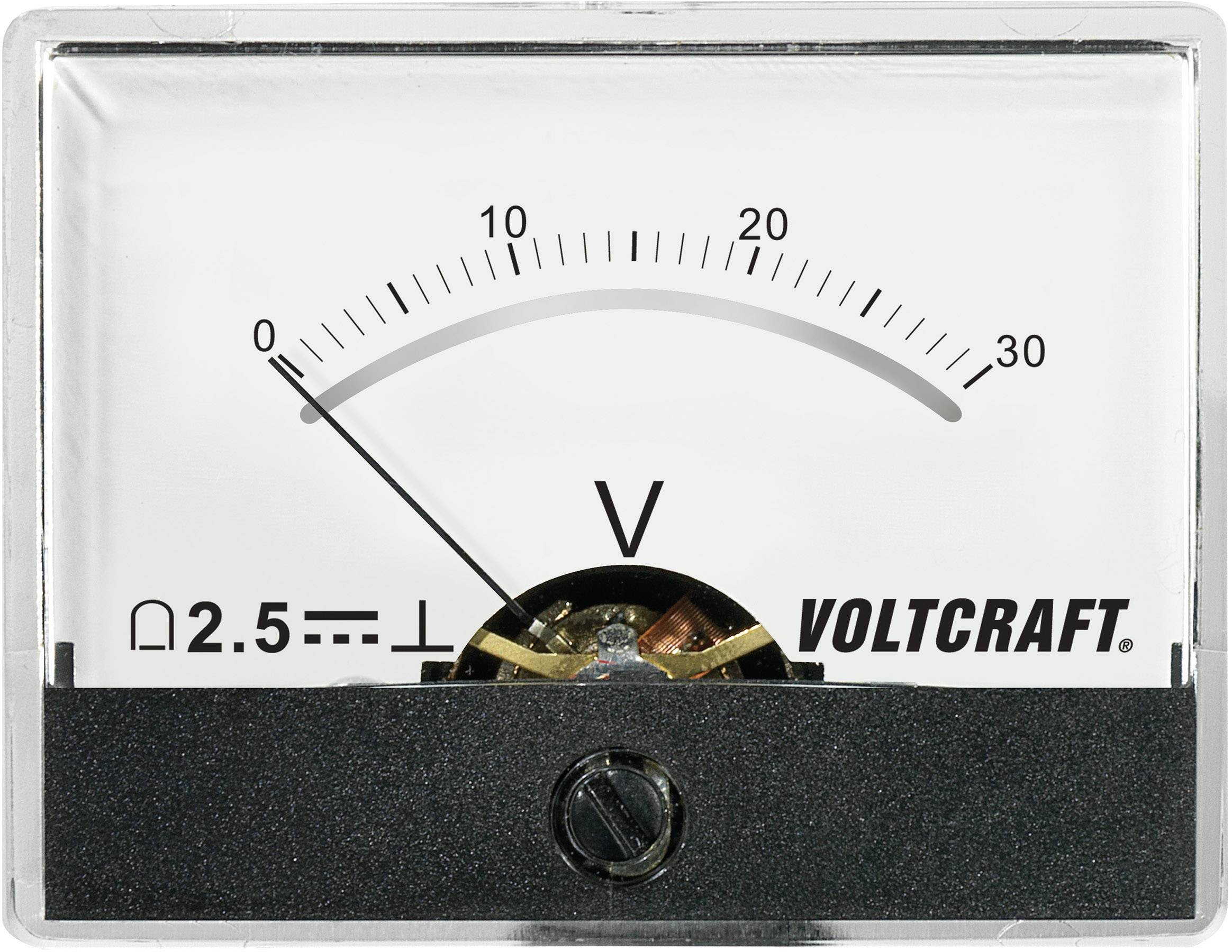 VOLTCRAFT AM-60X46/30V/DC AM-60X46/30V/DC Panel-mounted measuring device AT THE-60 X 46/60 V/DC 30 V Moving coil