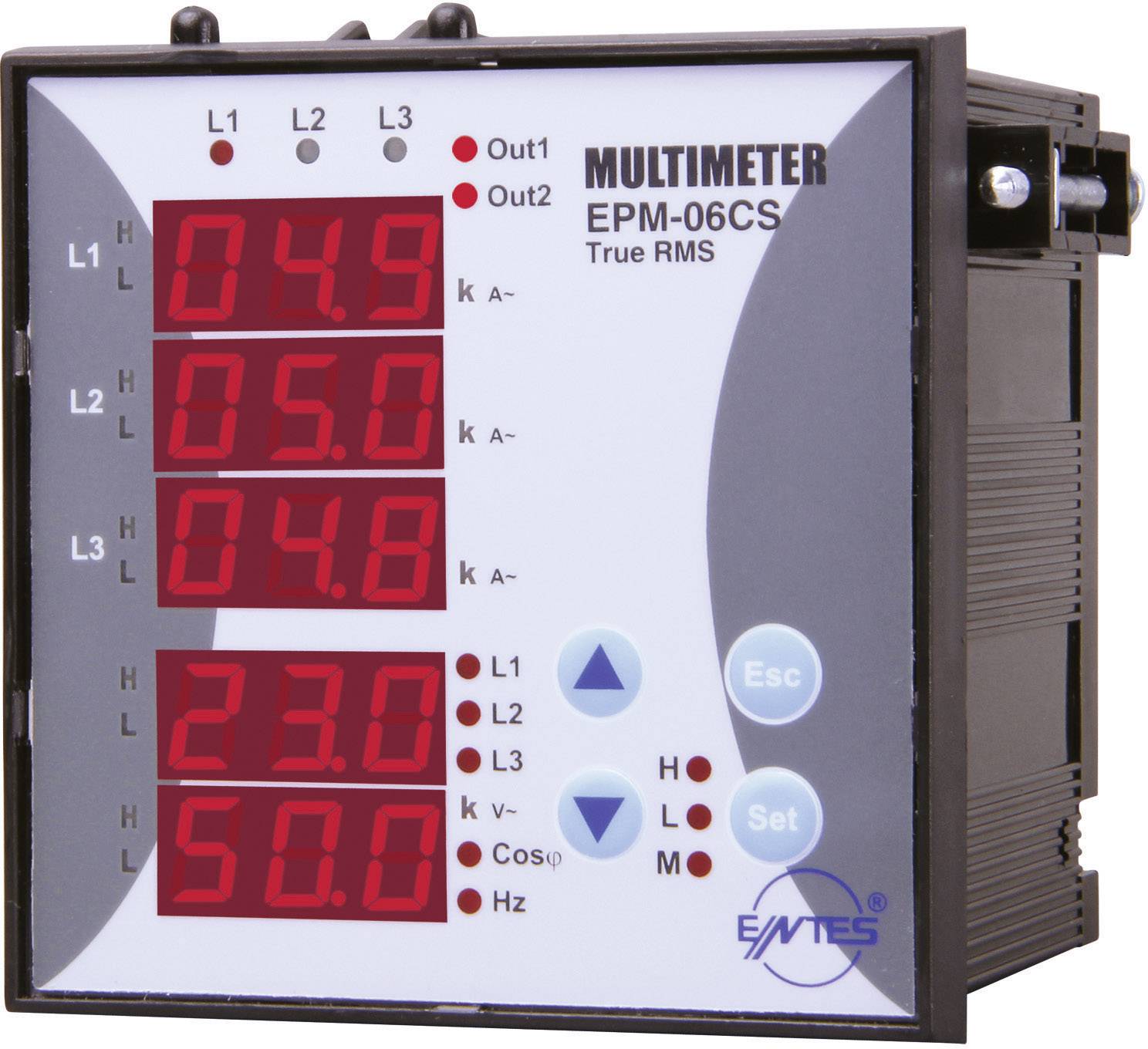 ENTES EPM-06CS-96 Digital rack-mount meter Voltage, current, frequency, operating hours, Total Hours