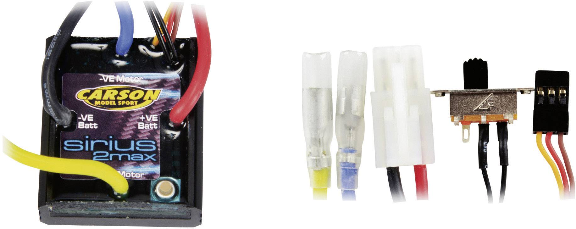 Carson Modellsport Sirius Max 2 Model car brushed speed control Load (Amp max.): 85 A