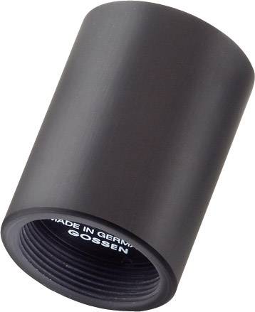 A black cylindrical adapter with the inscription 'MADE IN GERMANY GOSSEN' on the inner rim.