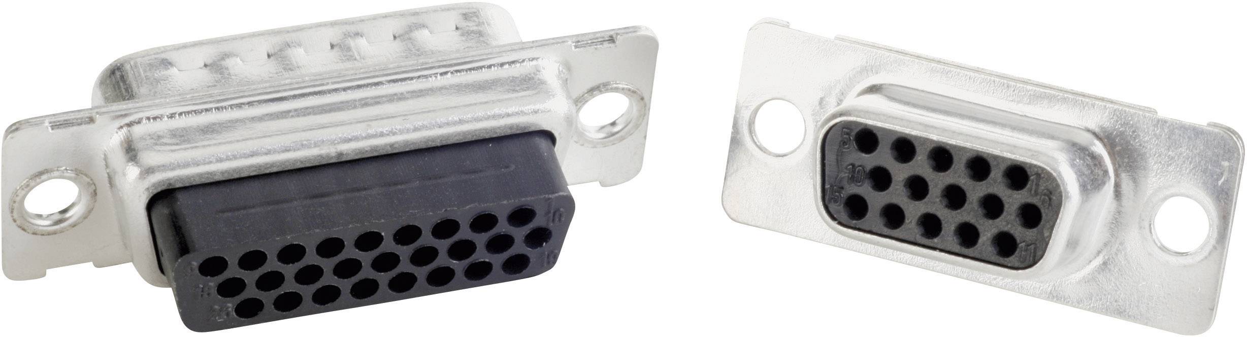 Conec 163X10189X D-SUB pin strip 180 ° Number of pins: 44 Crimp 1 pc(s)