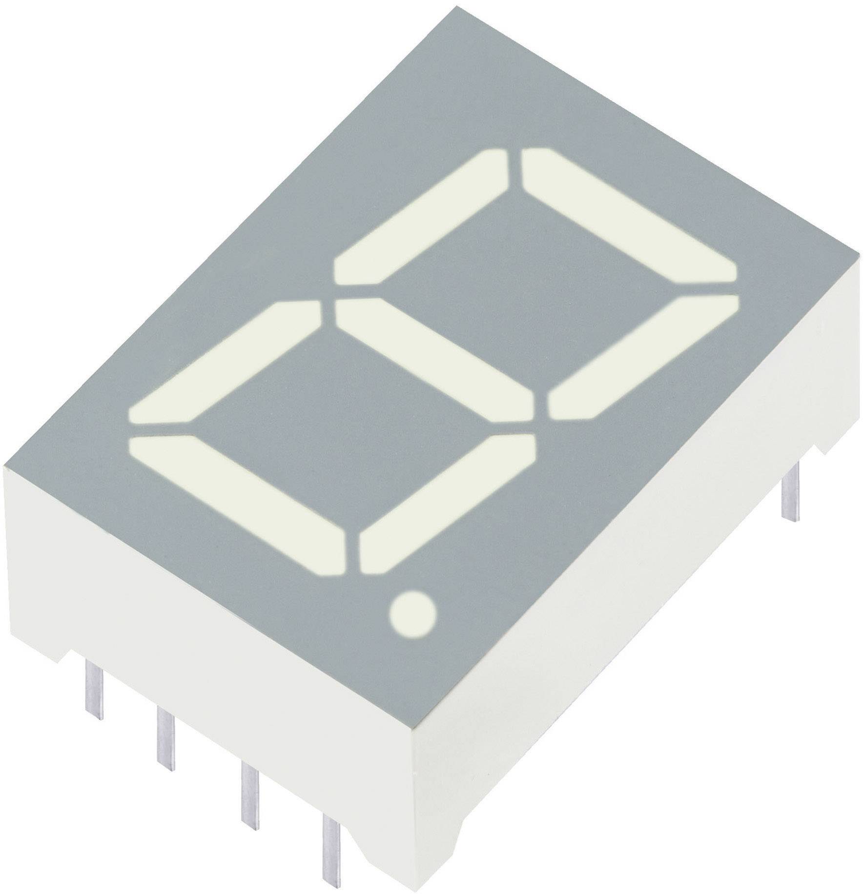 Ein Siebensegment-Display zeigt die Zahl '0'. Das Gehäuse ist rechteckig mit hervorstehenden Anschlüssen unten.