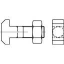 TOOLCRAFT 105986 T-head bolt M12 60 mm Square DIN 186 Steel 10 pc(s)
