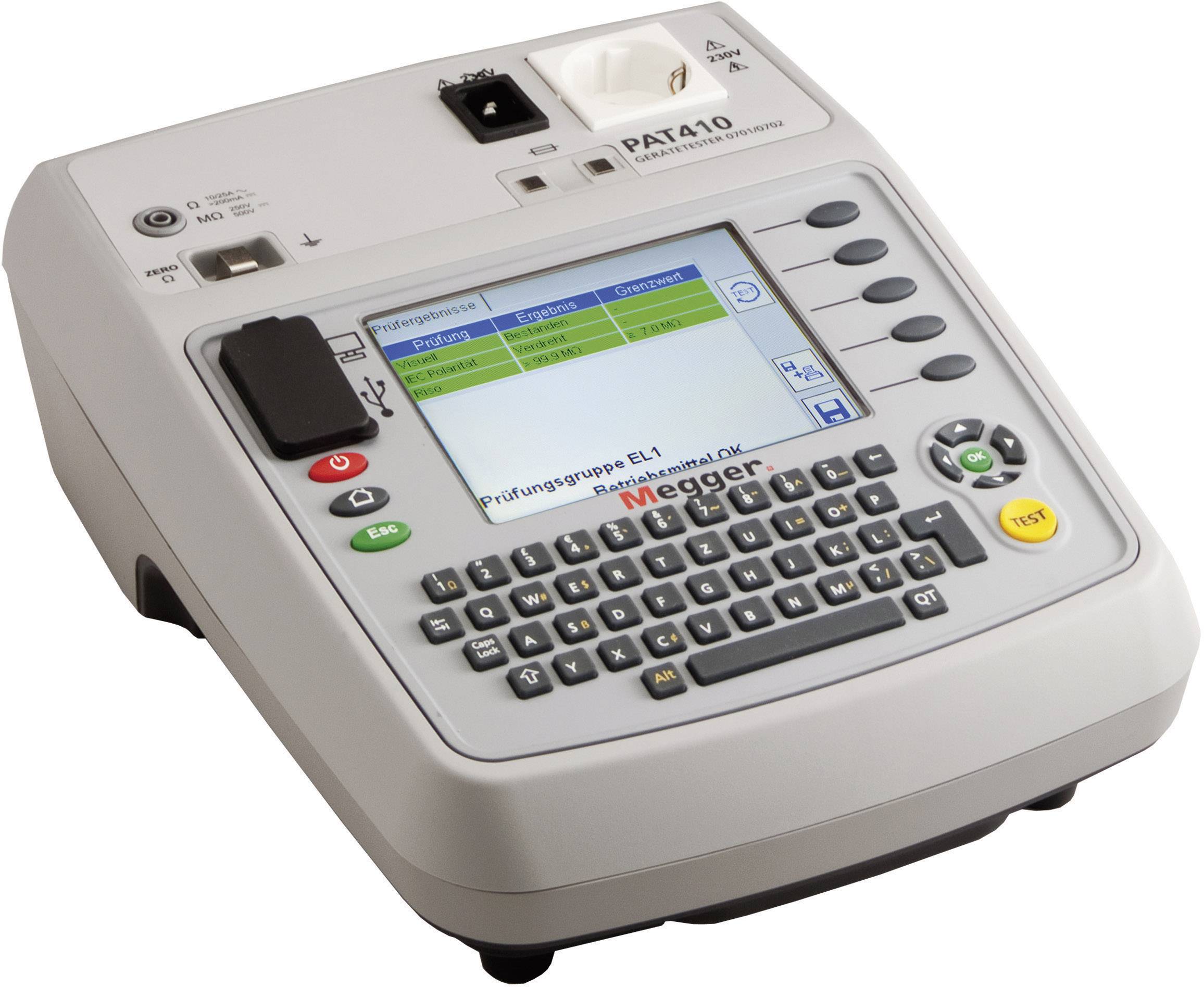 Megger PAT410-DE Equipment tester VDE standard 0701-0702