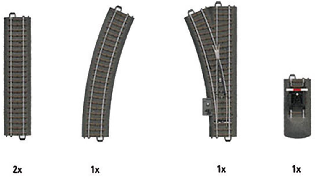 H0 Märklin C (incl. track bed) 24900 Expansion set C1