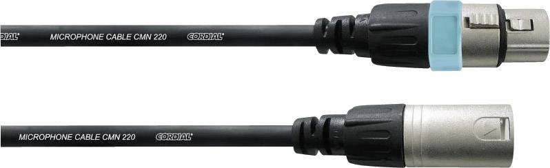 Cordial CCM 10 FM XLR Cable [1x XLR socket - 1x XLR plug] 10.00 m Black