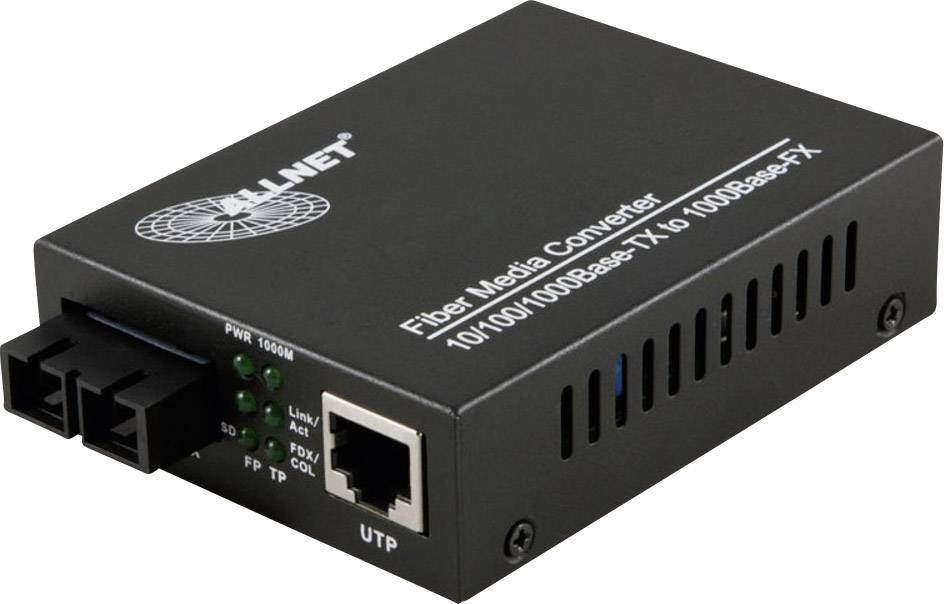 Allnet ALL-MC105G-SC-SM LAN, SFP Network media converter 1 GBit/s