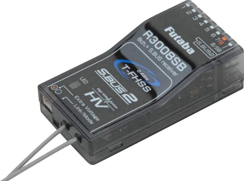 Futaba R3008SB 8-channel receiver 2,4 GHz Connector system Futaba