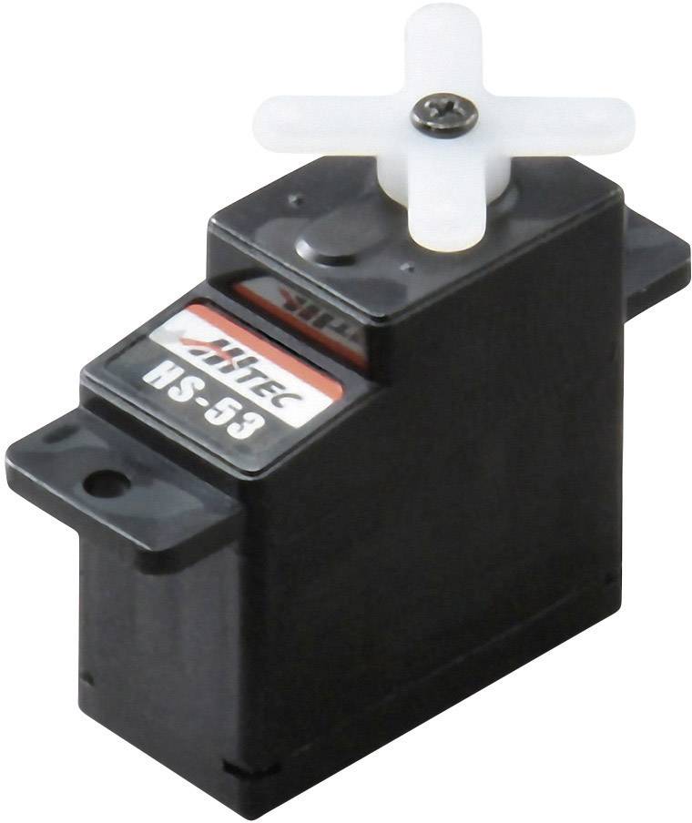 Hitec Mini servo HS-53 Analogue servo Gear box material: Plastic Connector system: JR