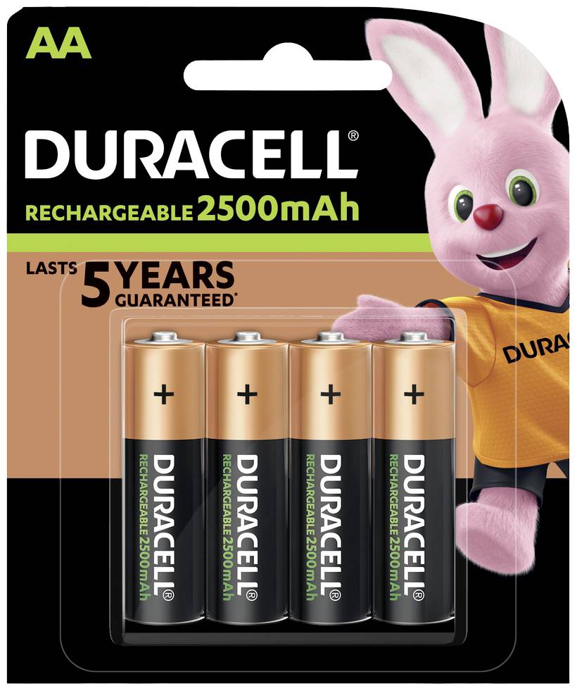 Duracell PreCharged HR06 AA battery (rechargeable) NiMH 2500 mAh 1.2 V 4 pc(s)