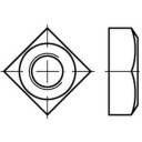 TOOLCRAFT 108675 Square nuts M8 DIN 557 Steel zinc galvanized 100 pc(s)