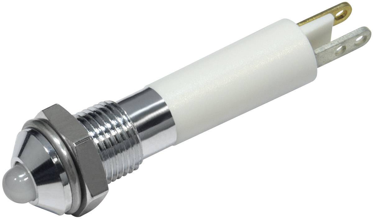 Electrical train door button with metal cap and mounting ring, featuring two connection pins, for door control in train systems.