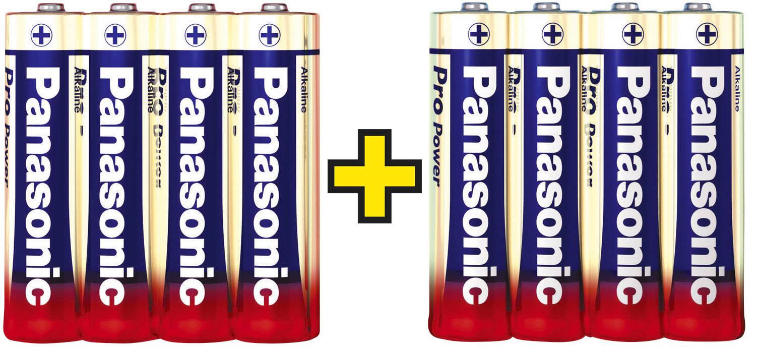 Panasonic Pro Power 4+4 AA battery Alkali-manganese 1.5 V 8 pc(s)