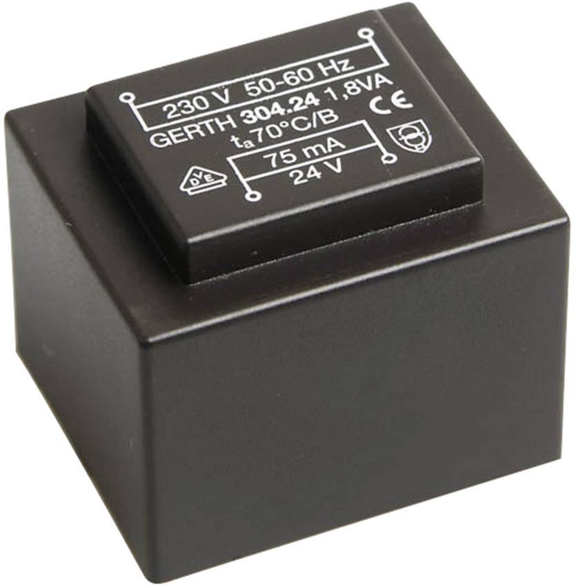 Gerth PT301501 PCB mount transformer 1 x 230 V 1 x 15 V AC 1.80 VA 120 mA