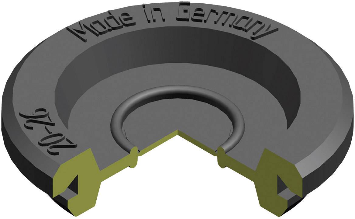 PB Fastener 1600-SB Cable grommet Board thickness (max.) 2.5 mm Silicone Black