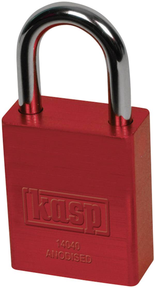 Kasp K14040REDD Padlock 38 mm keyed to differ Red
