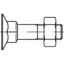 TOOLCRAFT 111738 Countersunk screws (square lag) M6 60 mm Hex head DIN 605 Steel 200 pc(s)