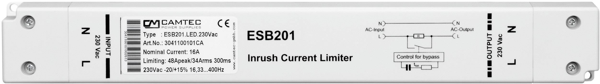Camtec ESB201 Switch-on current limiter, active