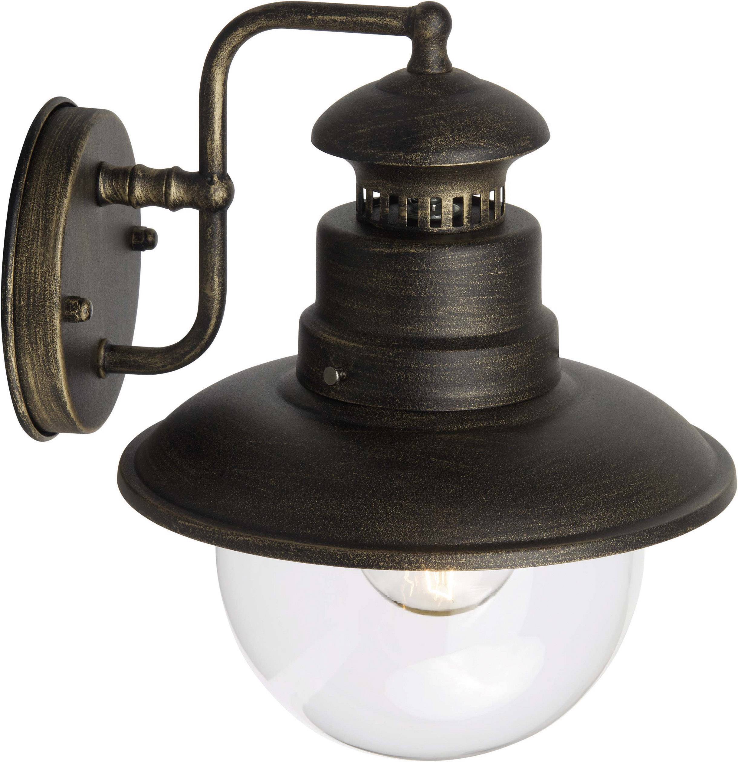 Brilliant Artu 96128/86 Outdoor wall light Energy-saving bulb, LED (monochrome) E-27 53 W Black, Gold
