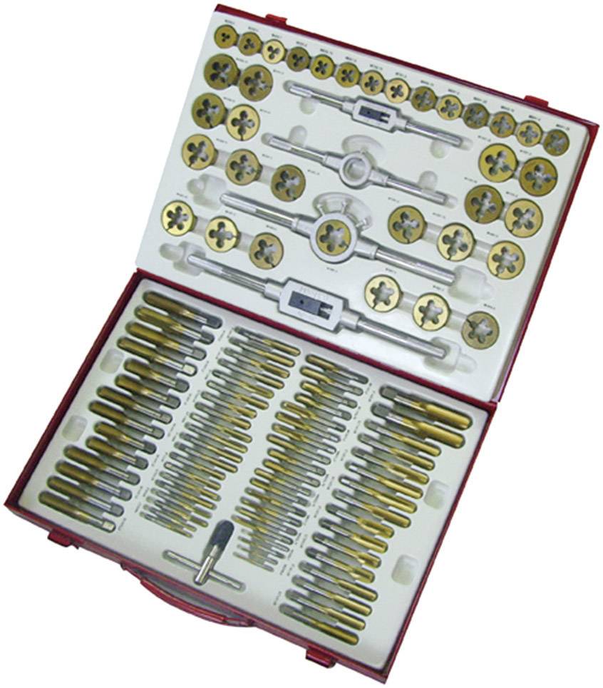 Holzmann Maschinen H070300003 Tap tool kit 101-piece HSS metric M2, M3, M4, M5, M6, M7, M8, M9, M10, M11, M12, M14, M16, M18