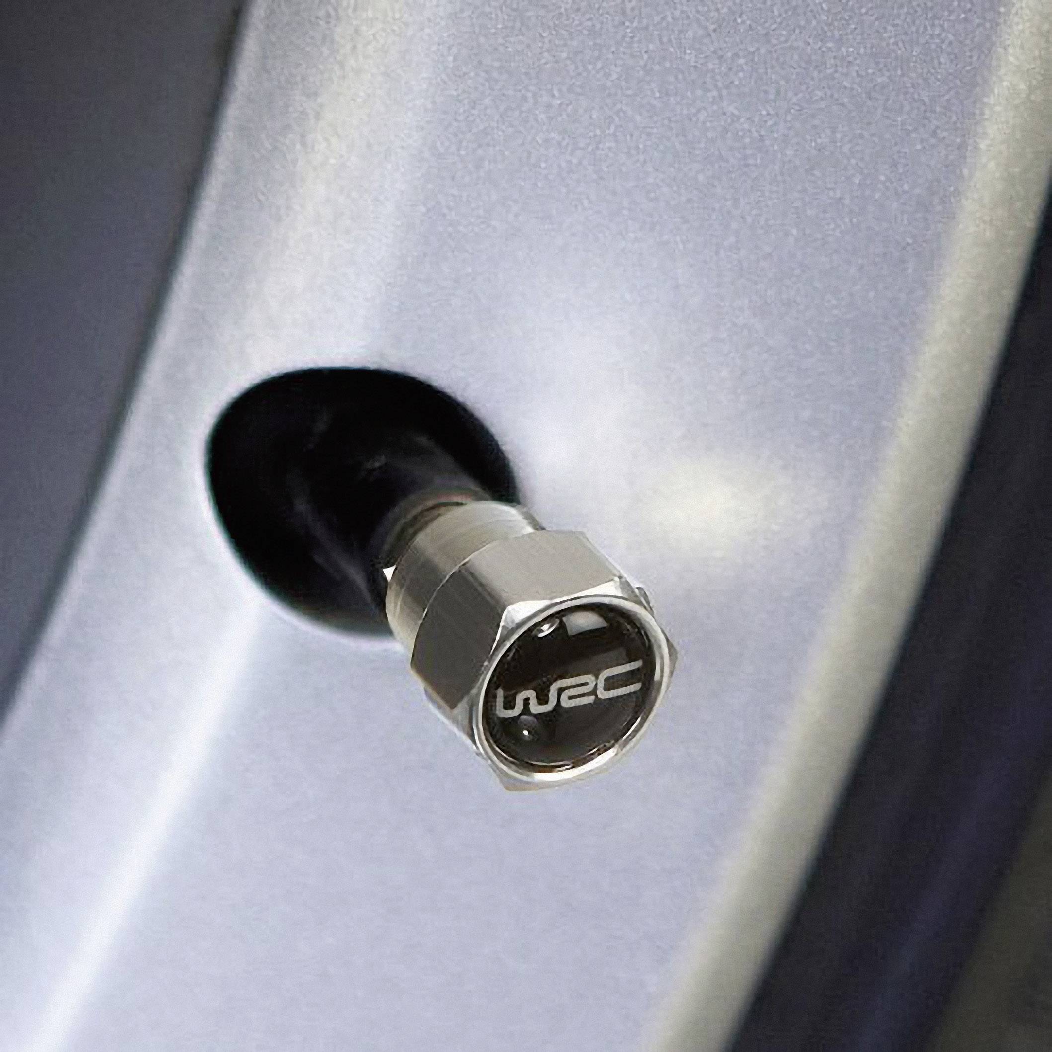 Unitec Valve dust cap 5-piece set Silver, Black