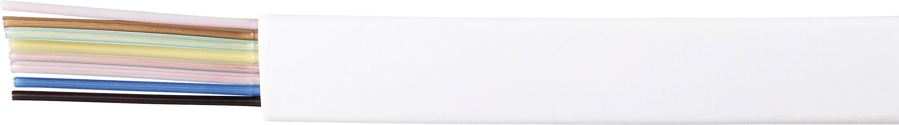 Kash 70I124 Phone cord LiYY 8 x 0.12 mm² White 10 m