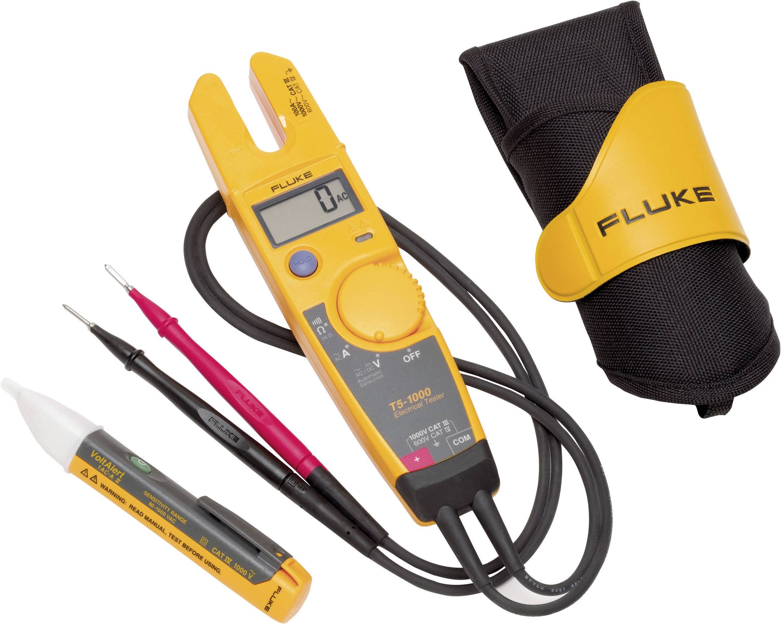 Fluke FLUKE-1AC-E4 KIT Two-pole voltage tester CAT III 1000 V LCD, Acoustic