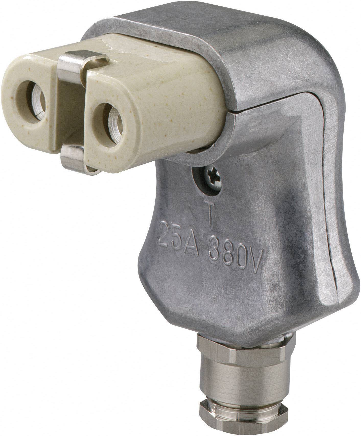 Kalthoff 840014 Hot wire connector 344 Socket, right angle Total number of pins: 2 + PE 16 A Aluminium 1 pc(s)