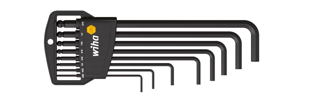 Wiha Allen Allen key set 5/64 inch, 3/32 inch, 1/8 inch, 5/32 inch, 3/16 inch, 7/32 inch, 1/4 inch, 5/16 inch 8-piece