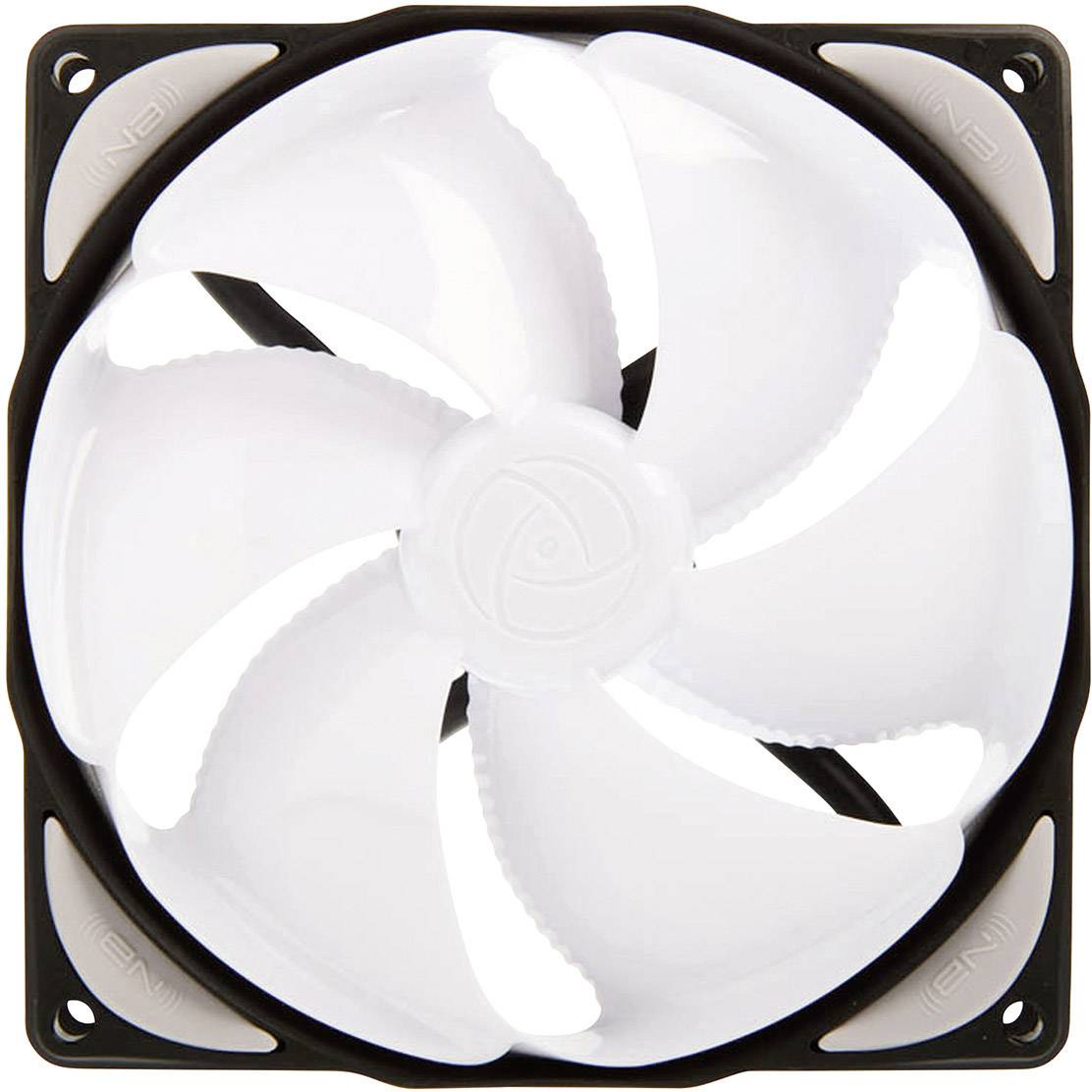 NoiseBlocker NB-eLoop B12-1 PC fan White, Black (W x H x D) 120 x 120 x 25 mm
