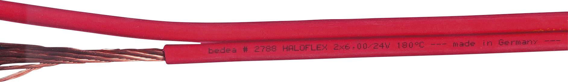 Bedea 27850811 Lighting cable HALOFLEX 2 x 1.50 mm² Red Sold per metre