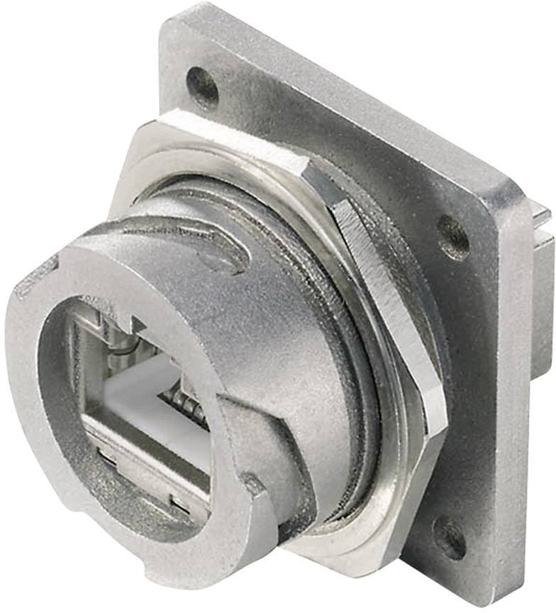 Telegärtner 100007415 STX V 1 RJ45 flange set metal version 1 100007415 Connector, mount Pins: 8P8C Metal 1 pc(s)