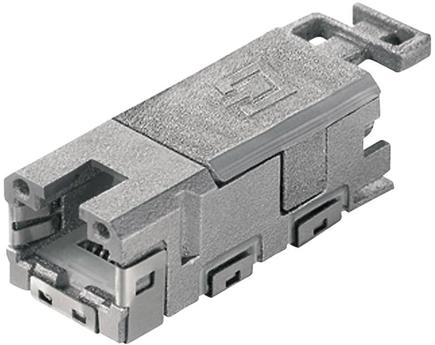 Telegärtner 100007525 STX V 1 RJ45 module use CAT 6A 100007525 Socket, straight Pins: 8P8C 1 pc(s)