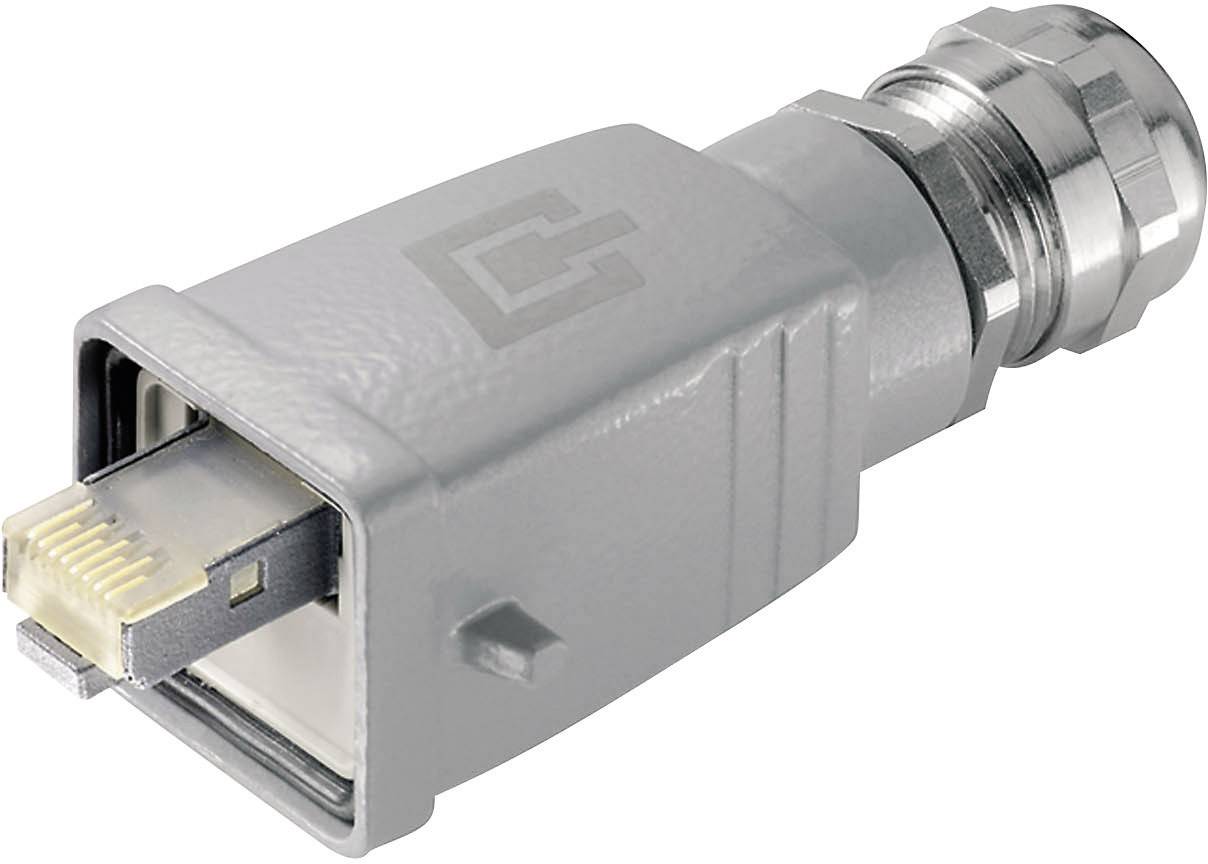 Telegärtner 100007468 STX V5 RJ45 connector set version 5 100007468 Plug, straight Pins: 8P8C Aluminium 1 pc(s)