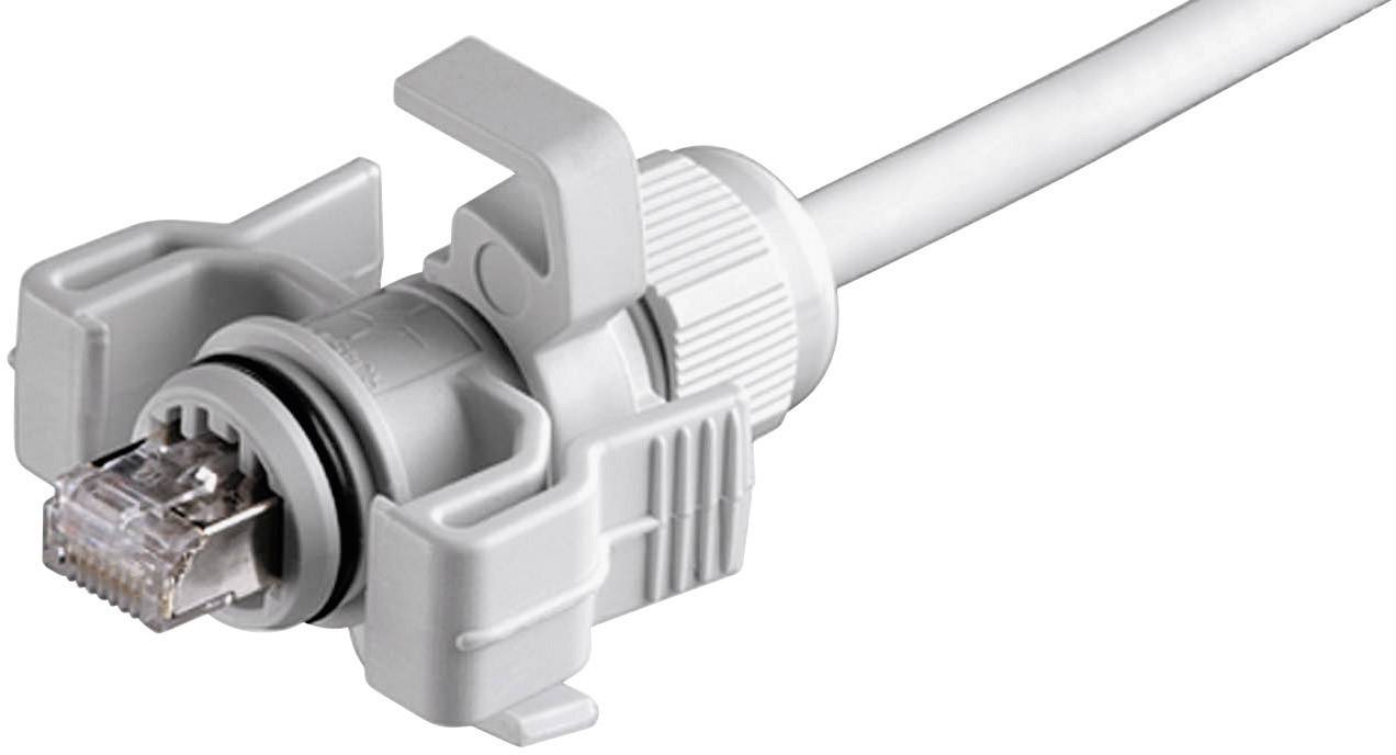 Telegärtner 100023013 RJ45 connector set option 6 100023013 Plug, straight Pins: 8P8C Light grey 1 pc(s)