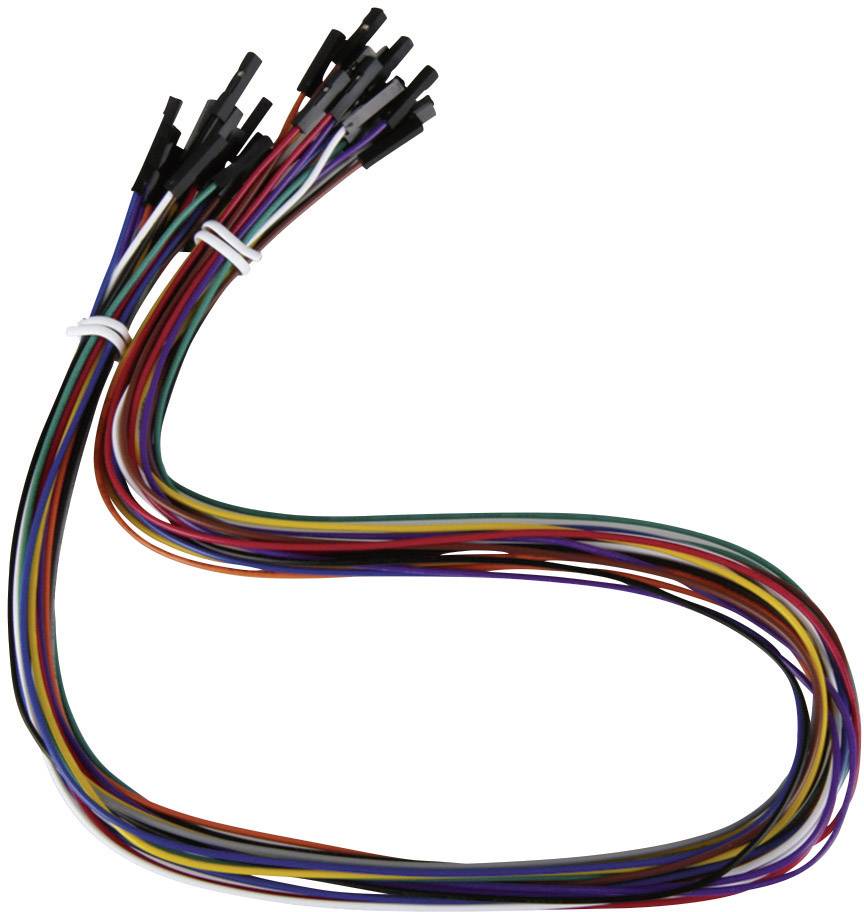 Joy-it RB-CB3-050 Jumper cable Raspberry Pi®, Banana Pi, Arduino [20x Wire jumper socket - 20x Wire jumper socket] 0.50