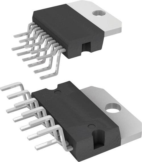 Two electronic semiconductor components, known as IC semiconductors, with multiple metal pins for printed circuit board mounting, placed side by side.