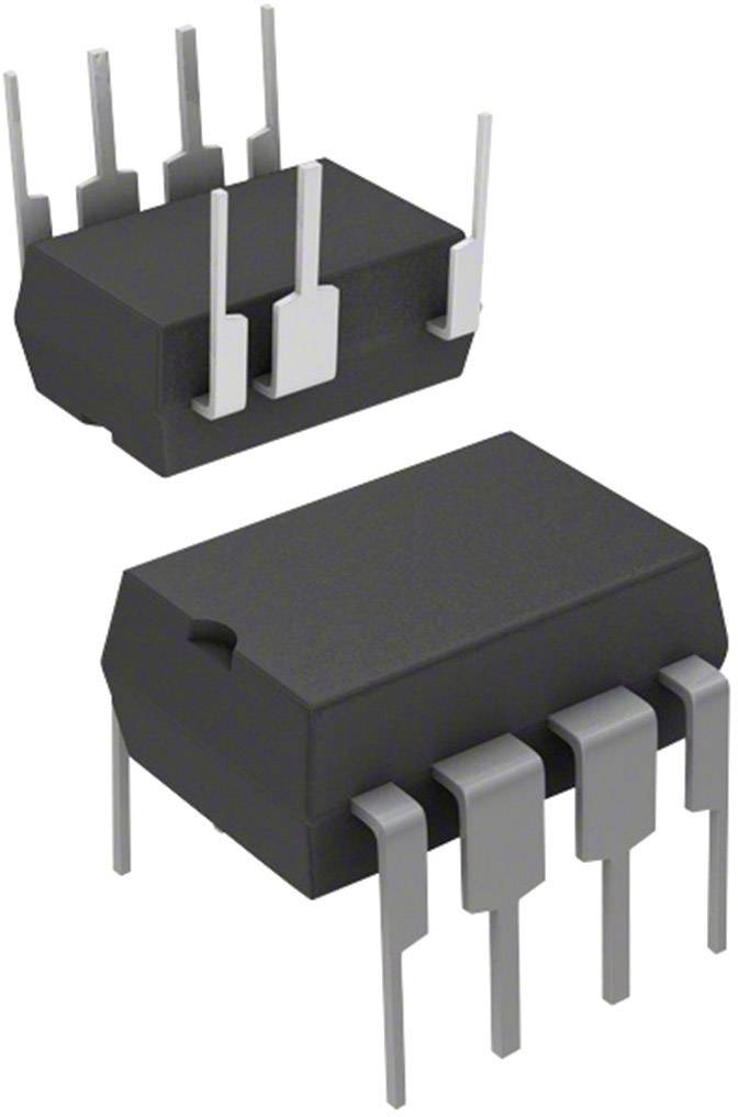 Two black integrated circuits with metallic connections. They are positioned side by side, in a typical DIL package.