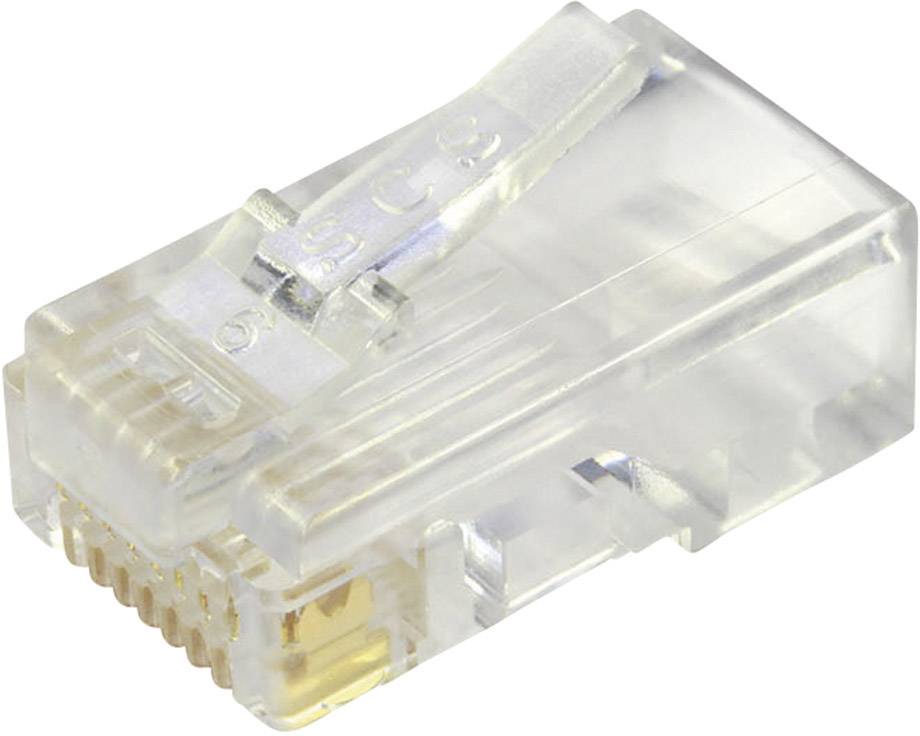 BEL Stewart Connectors 940-SP-3088 Unshielded modular plug for flat cable 940-SP-3088 Plug, straight Pins: 8P8C Glassy