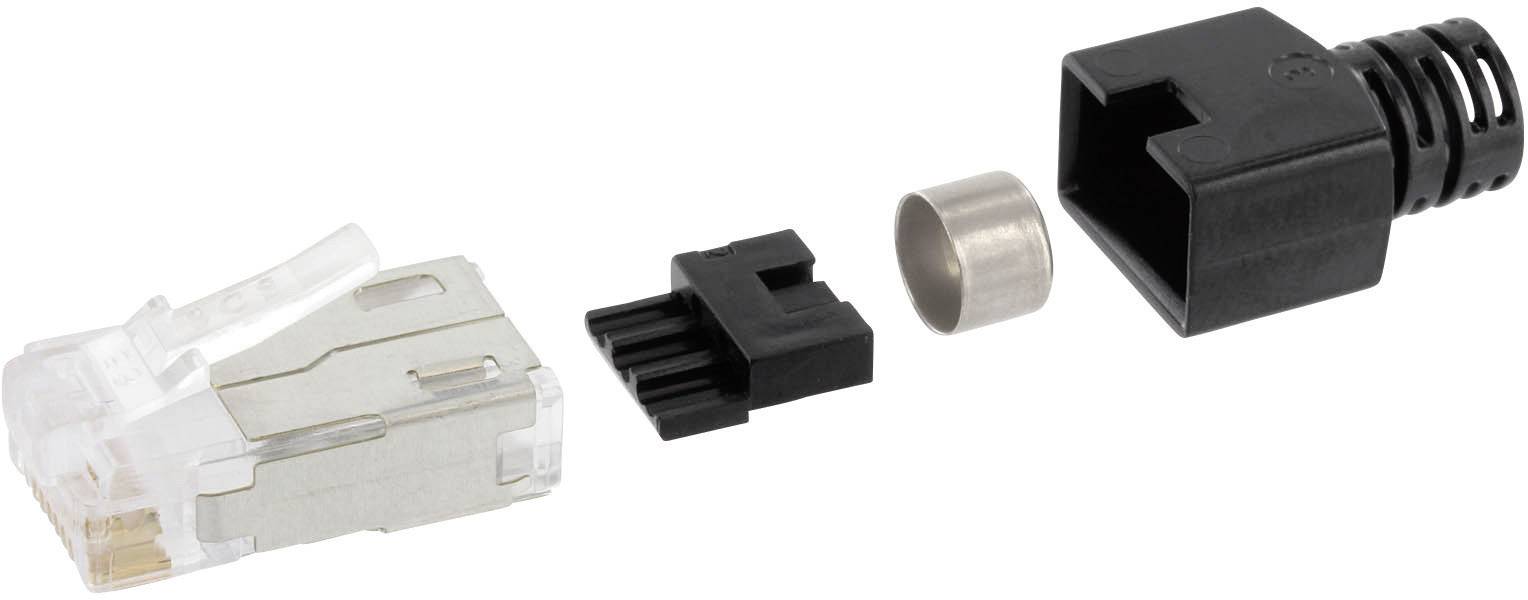 BEL Stewart Connectors SS-39200-006 Modular plug shielded CAT 6 SS-39200-006 Plug, straight Pins: 8P8C Glassy